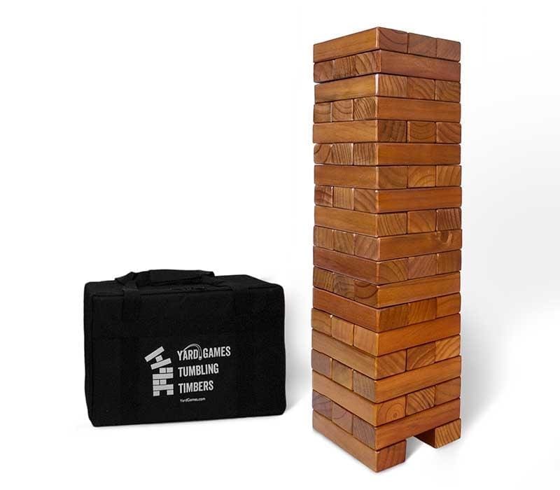 Giant Jenga Tumbling Tower Yard Game